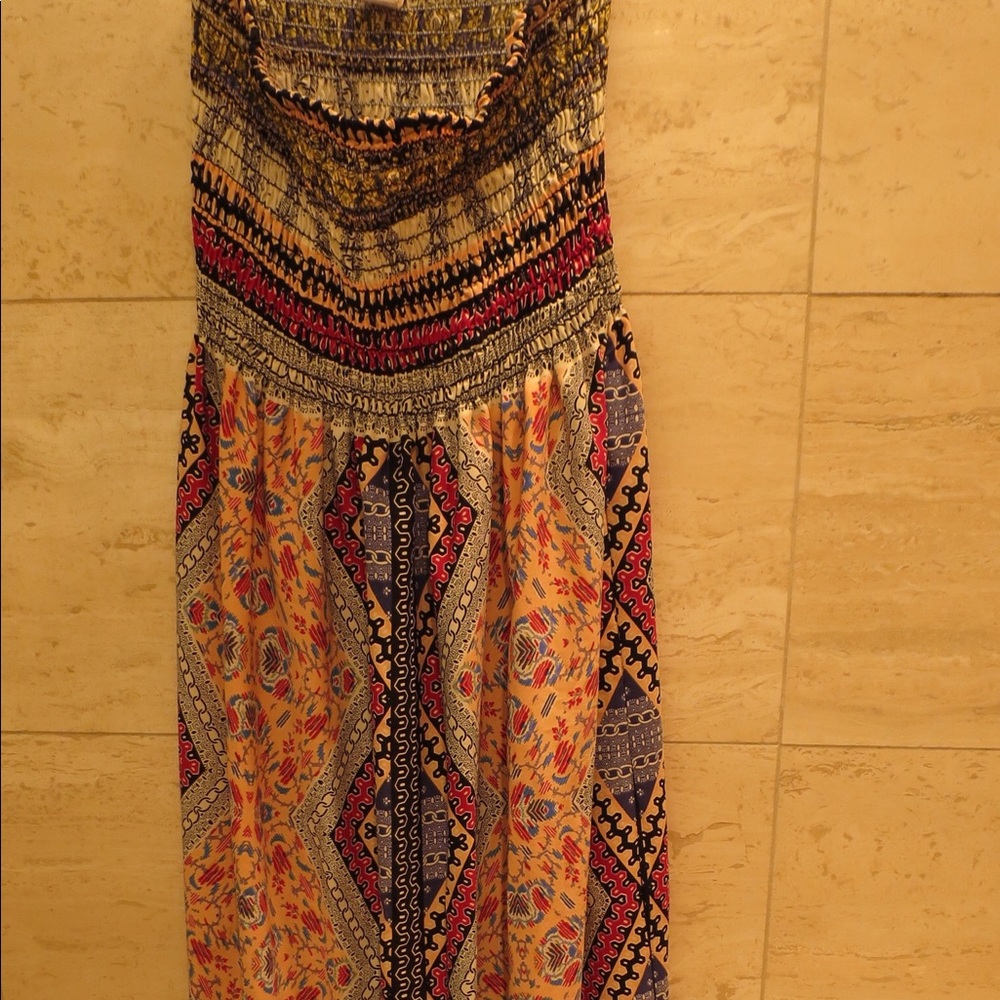 Long patterned maxi.